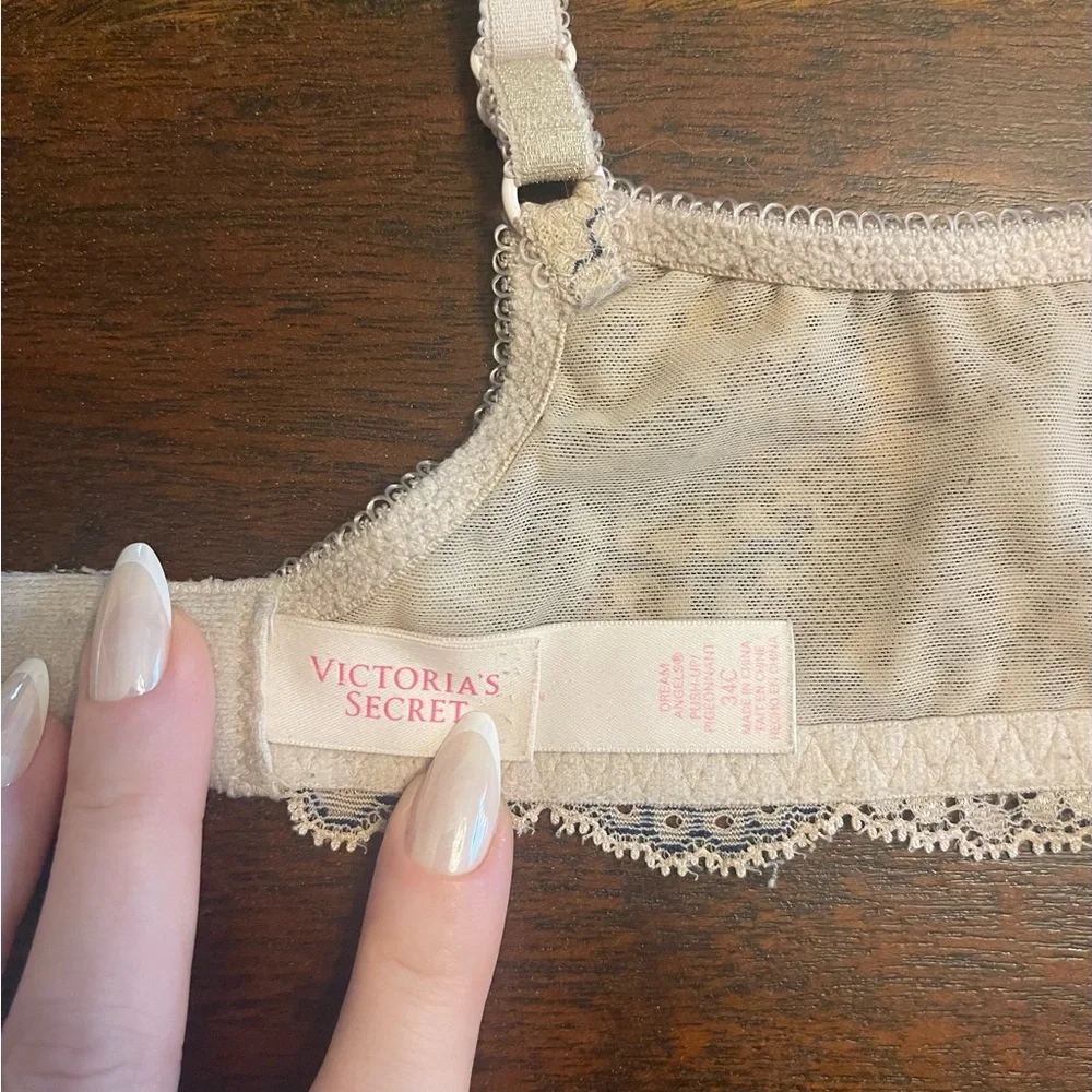 Victoria’s Secret Set Navy and Pale Gold Lace 32C Small - Picture 5 of 5